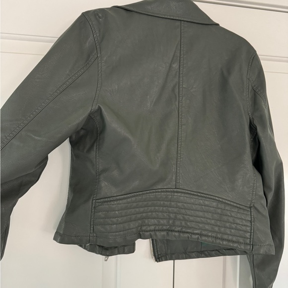 Brand new with tags BLANK NYC faux leather jacket large green - Picture 6 of 10